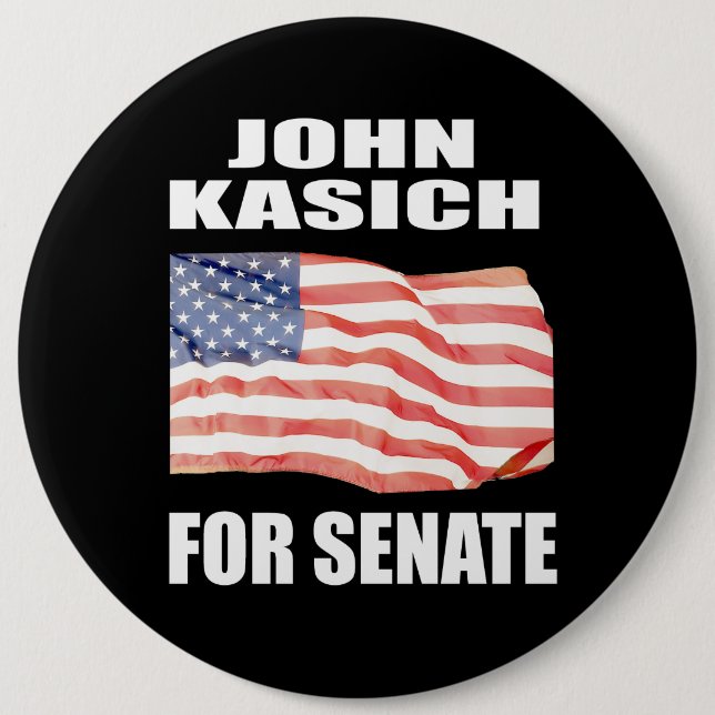 BÓTON REDONDO 15.24CM JOHN KASICH PARA O GOVERNADOR (Frente)