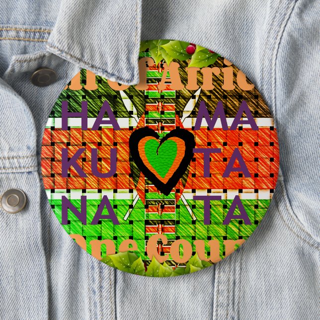 Bóton Redondo 15.24cm Kenya Hakuna Matata (In Situ)