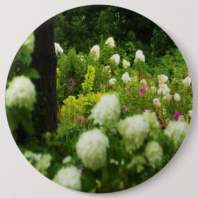 Bóton Redondo 15.24cm Limelight Hydrangeas no meu Jardim Rubio (Frente)