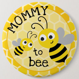 Bóton Redondo 15.24cm Mãe a ser - mamãe à abelha