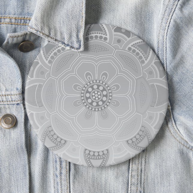 Bóton Redondo 15.24cm Mandala Creative, todos os pontos para um (In Situ)