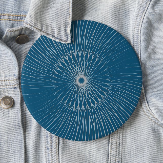 Bóton Redondo 15.24cm Mandala, Fios de Bicicleta 11 (In Situ)