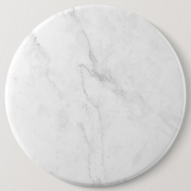 Bóton Redondo 15.24cm Mármore Branco (Frente)