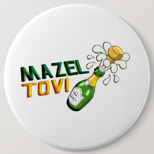 Bóton Redondo 15.24cm Mazel Tov