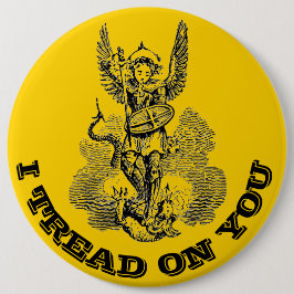 Bóton Redondo 15.24cm Michael, o Anjo Religioso Católico Arcanjo