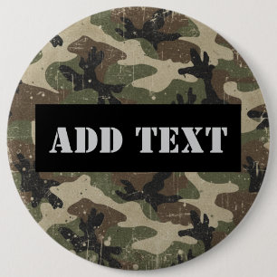 Bóton Redondo 15.24cm Militar Personalizado