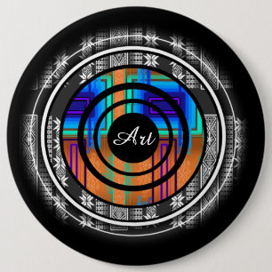 Bóton Redondo 15.24cm Monograma do Futuro Nórdico