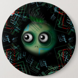 Bóton Redondo 15.24cm Mutante do Cyber de Techno