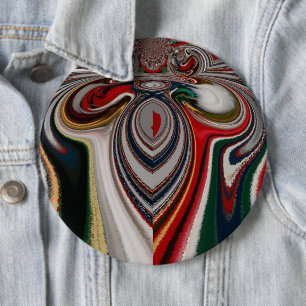 Bóton Redondo 15.24cm Natal - Retro Vintage Texture Abstrato Art Impress