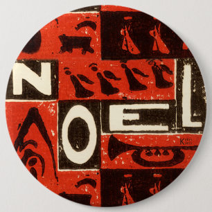Bóton Redondo 15.24cm Noel Red