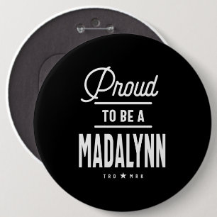 Bóton Redondo 15.24cm Nome Personalizado Madalynn - Presente de Aniversá