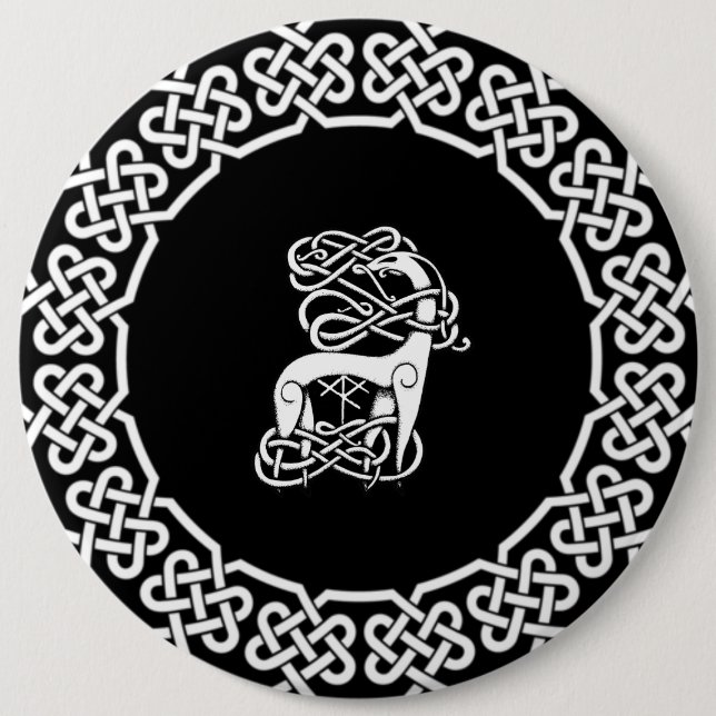 Bóton Redondo 15.24cm Nórdico/Célula Nórdica (Frente)