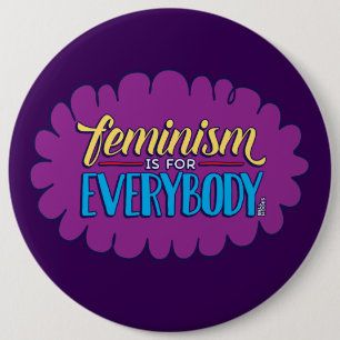 Bóton Redondo 15.24cm O feminismo é para todos - o botão 6inch