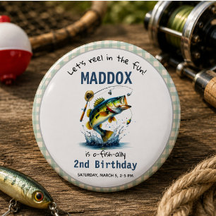 Bóton Redondo 15.24cm O-Fish-Ally Dois segundos aniversários De Pesca