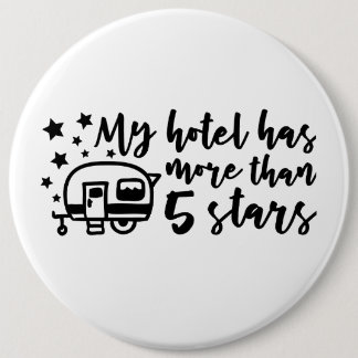 Bóton Redondo 15.24cm O Meu Hotel Tem Mais De 5 Estrelas