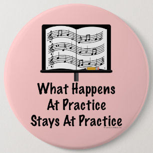 Bóton Redondo 15.24cm O que acontece no botão do rosa da prática