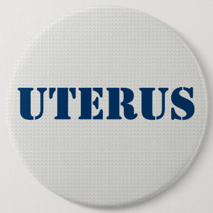 Bóton Redondo 15.24cm Obsessão Uterus GOP - Pró-Democrata