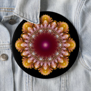 Bóton Redondo 15.24cm Ornamento colorido