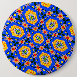 Bóton Redondo 15.24cm Padrão estético floral