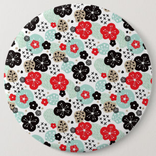 Bóton Redondo 15.24cm Padrões japoneses de design fofos