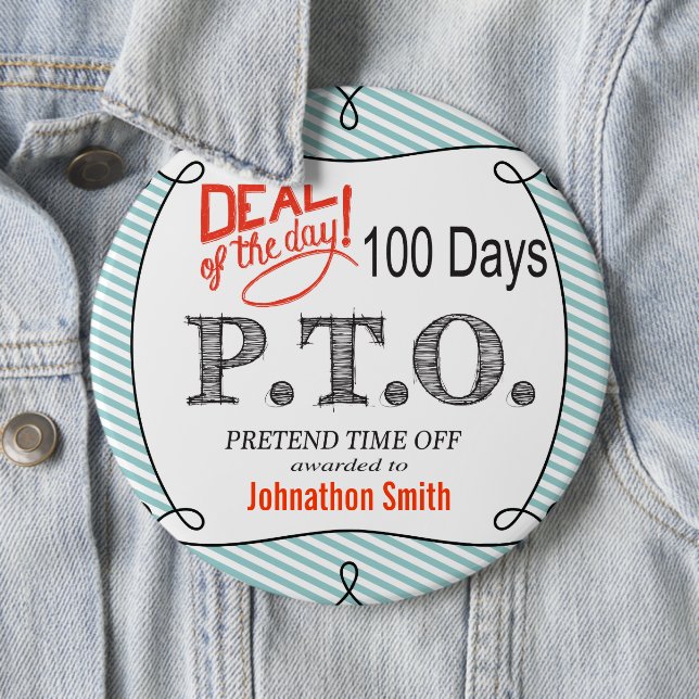 Bóton Redondo 15.24cm Parabéns Engraçados Promovidos para Fingir o Tempo (In Situ)