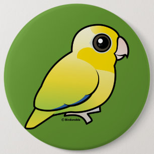 Bóton Redondo 15.24cm Parrotlet pacífico amarelo