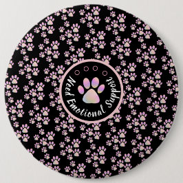 Bóton Redondo 15.24cm Pata de animais rosa personalizada