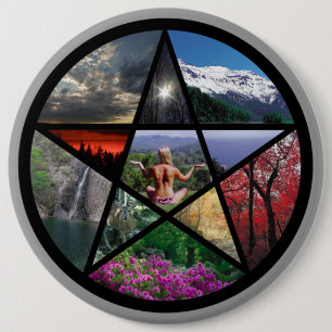 Bóton Redondo 15.24cm Pentacle Collagebutton