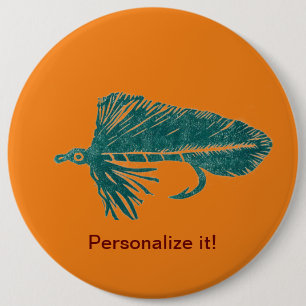 Bóton Redondo 15.24cm Pesca com mosca verde da flâmula de Matuka, mosca