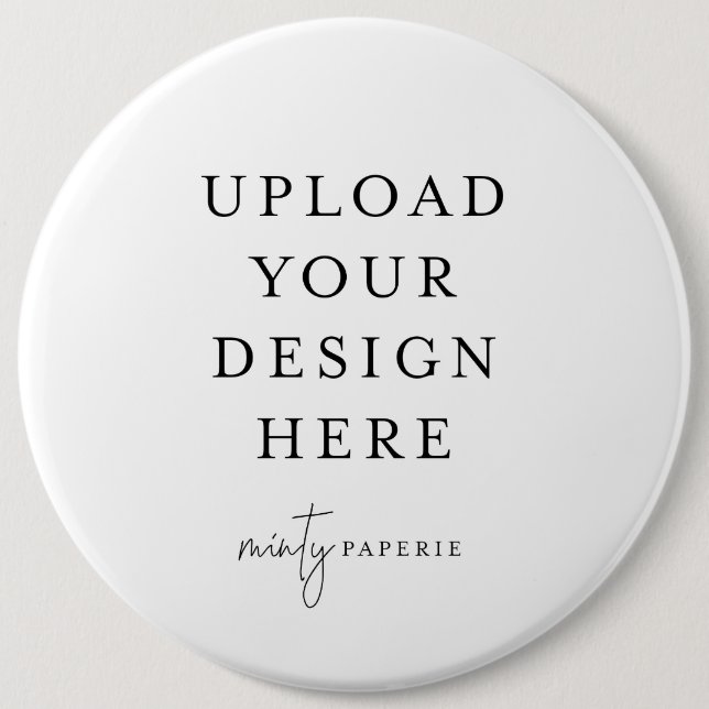 Bóton Redondo 15.24cm Pino do Botão 6" - Extra Grande (Frente)