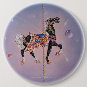 Bóton Redondo 15.24cm Pinos, Botões - Petaluma Carousel Horse 2