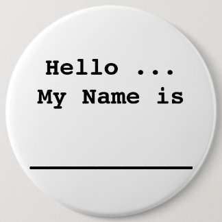 Bóton Redondo 15.24cm Pinos dos Tag dos crachás de nome da empresa do