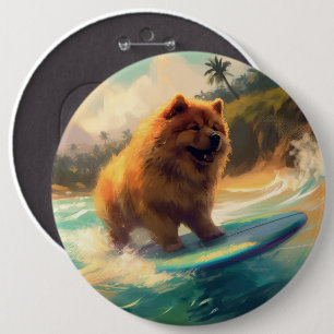 Bóton Redondo 15.24cm Pintor de Navegação em Praia Chow