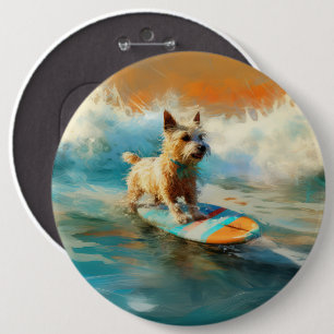 Bóton Redondo 15.24cm Pintura para surfar na praia do Biewer Terrier