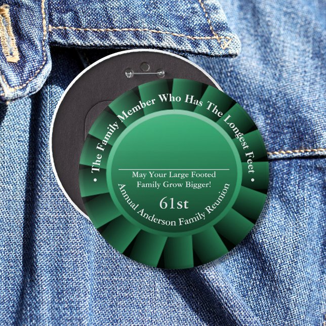 Bóton Redondo 15.24cm Prêmios de Reunião Familiar de Tamanho Mais Longo (Criador carregado)