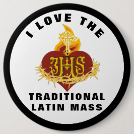BÓTON REDONDO 15.24CM PRESERVE A TRADICIONAL MASSA LATINA CATÓLICA