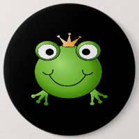 Príncipe do sapo. Sapo de sorriso com uma coroa
