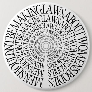 Bóton Redondo 15.24cm Pro escolha - Pin feminista