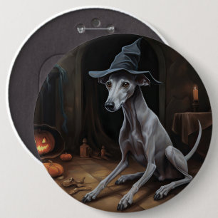 Bóton Redondo 15.24cm Pumpkins Cachorro Italiano de Halloween Assustador