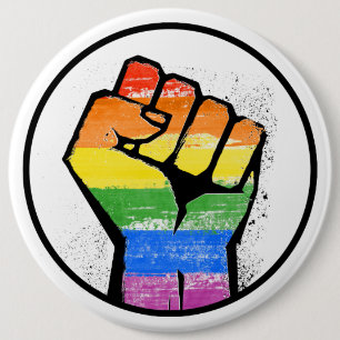 BÓTON REDONDO 15.24CM RESISTÊNCIA LGBTQ - -