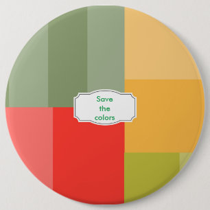 Bóton Redondo 15.24cm &Retângulos quadrados