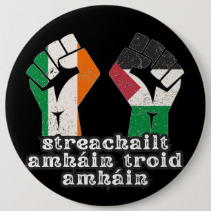 Bóton Redondo 15.24cm Retro Irlanda - Revolução da Resistência à Solidar
