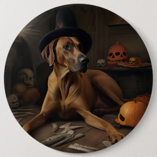 Bóton Redondo 15.24cm Ridgeback Ridgeback Pumpkins Halloween Ascarado