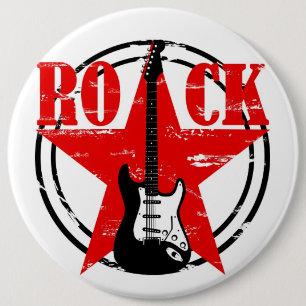 Bóton Redondo 15.24cm Rock Grunge