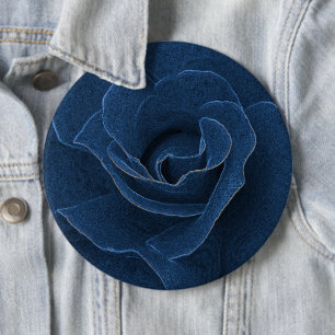 Bóton Redondo 15.24cm Rosa azul velvet