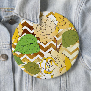 Bóton Redondo 15.24cm Rosas 10