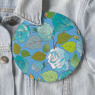 Bóton Redondo 15.24cm Rosas 23