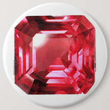 Ruby Gemstone em forma de Octagon julho Birthstone