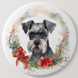 Bóton Redondo 15.24cm Schnauzer Wreath Festivo Pup