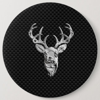 Bóton Redondo 15.24cm Silver Buck no Decor de Fibra de Carbono